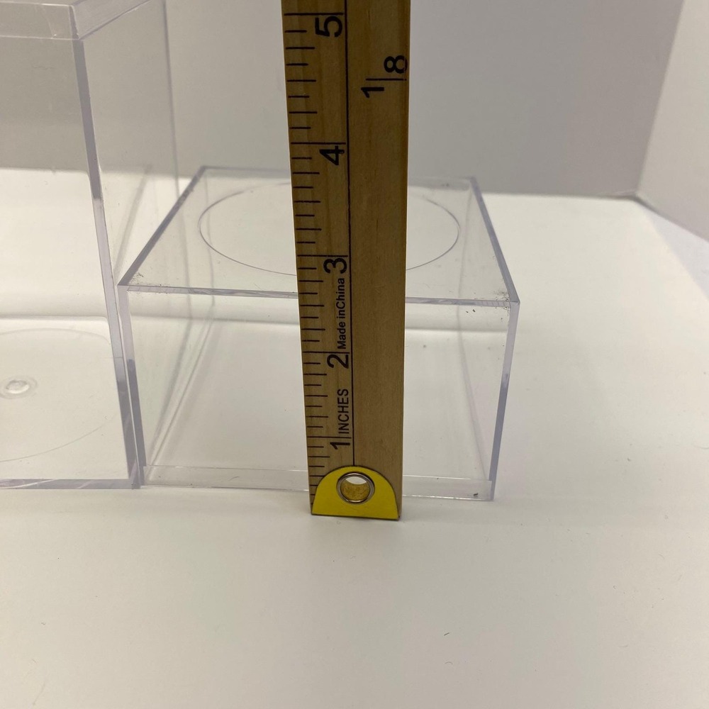 Clear Plastic Display Box Container Stackable Storage Case for Collectibles 7 in - Picture 7 of 10